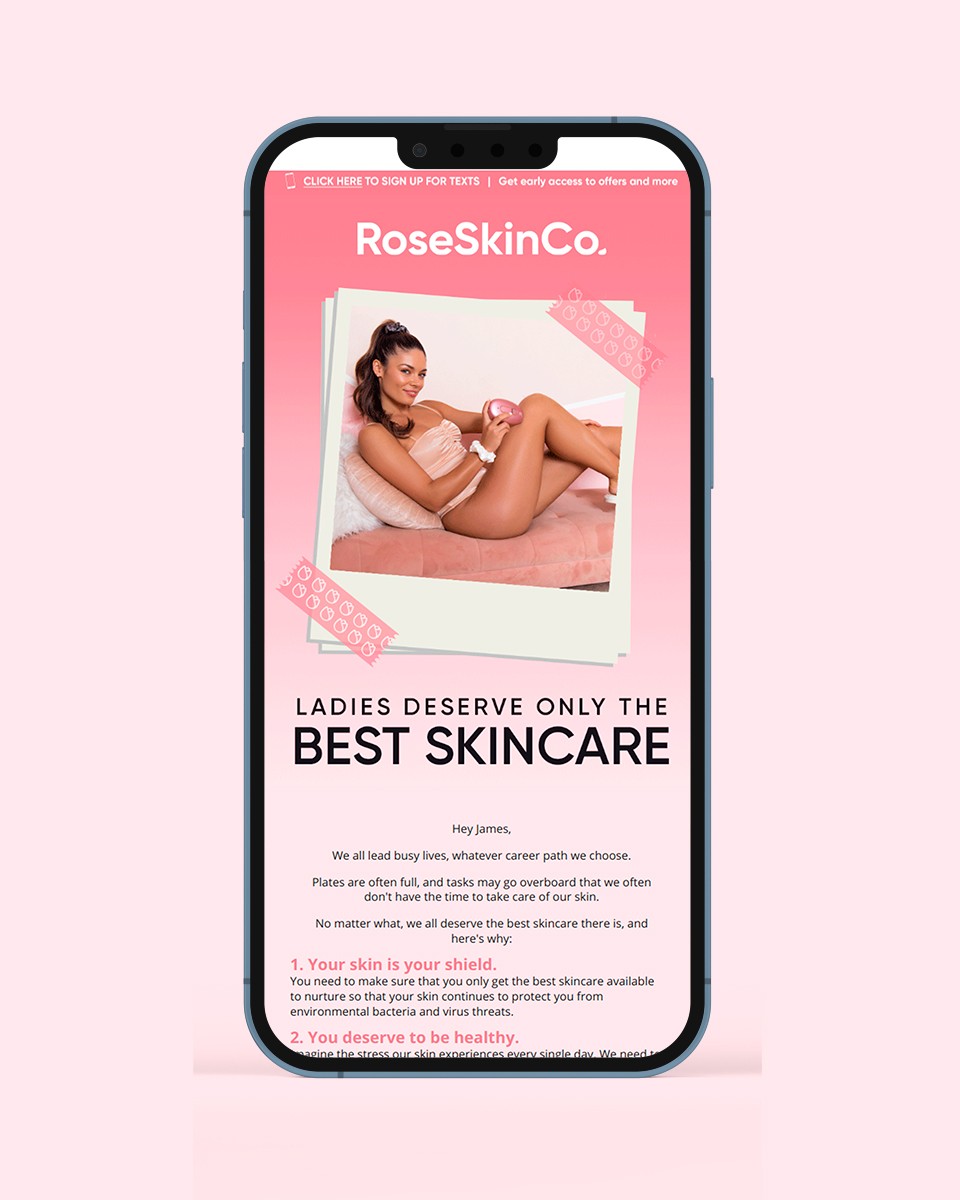 RSC iphone Mockup 04 Rose Skin Co